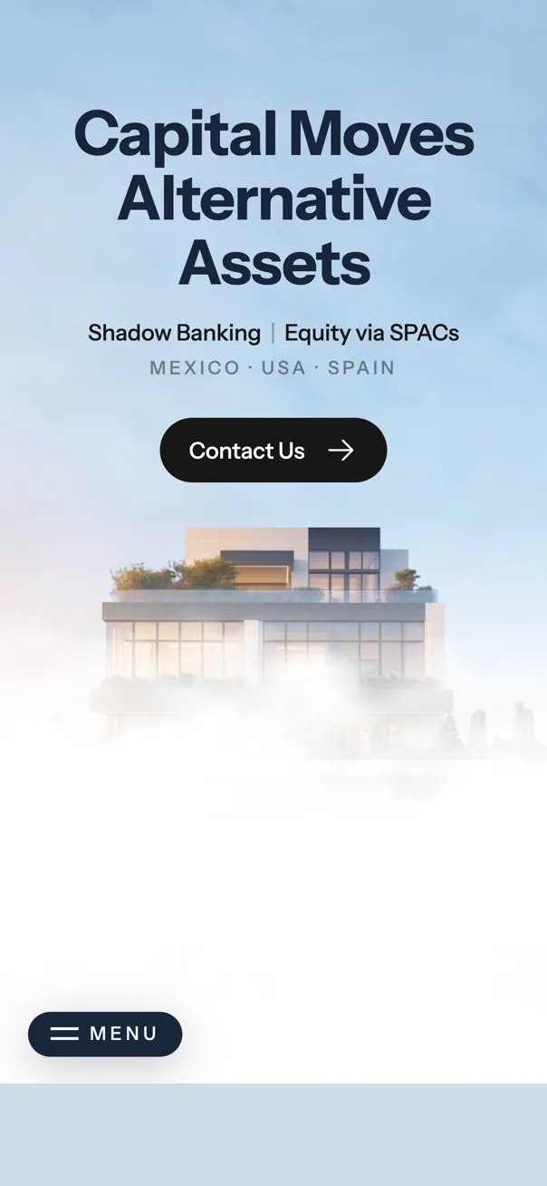The Piebald Capital site on an iPhone
