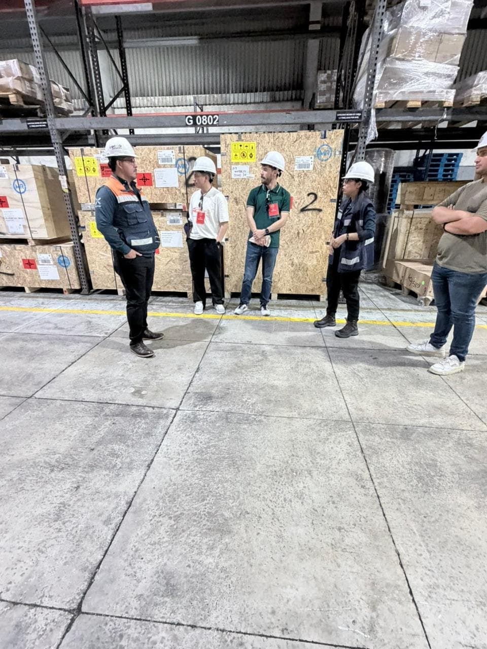 Visiting the warehouse where the goods are inspected